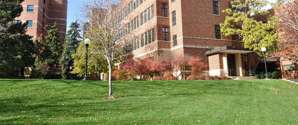 Commercial property in the fall in Olathe, KS.