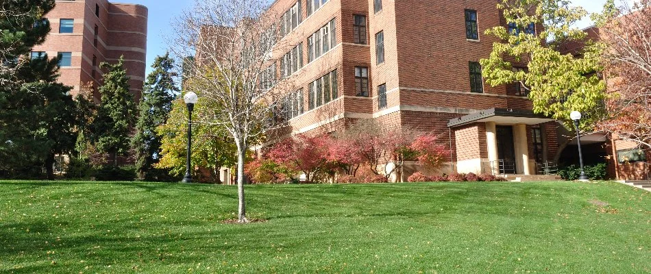 Commercial property in Olathe, KS, in the fall.