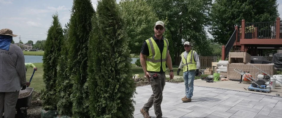 Freshly mowed commercial property in Olathe, KS.