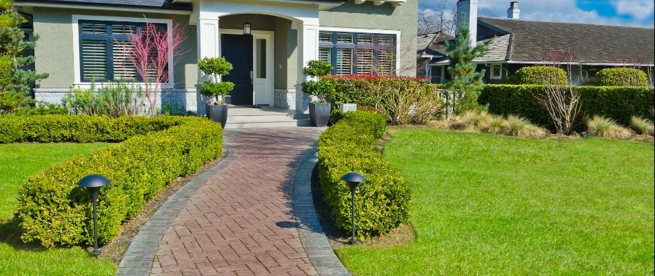 Walkway leading up to a home in Olathe, KS.